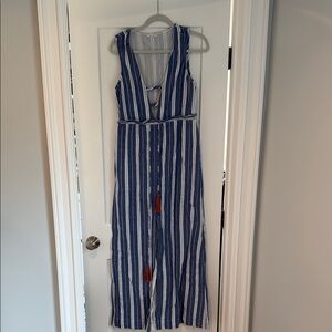 Striped Blue and White Summer Dress